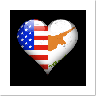 Half American Half Cypriot - Gift for Cypriot From Cyprus Posters and Art